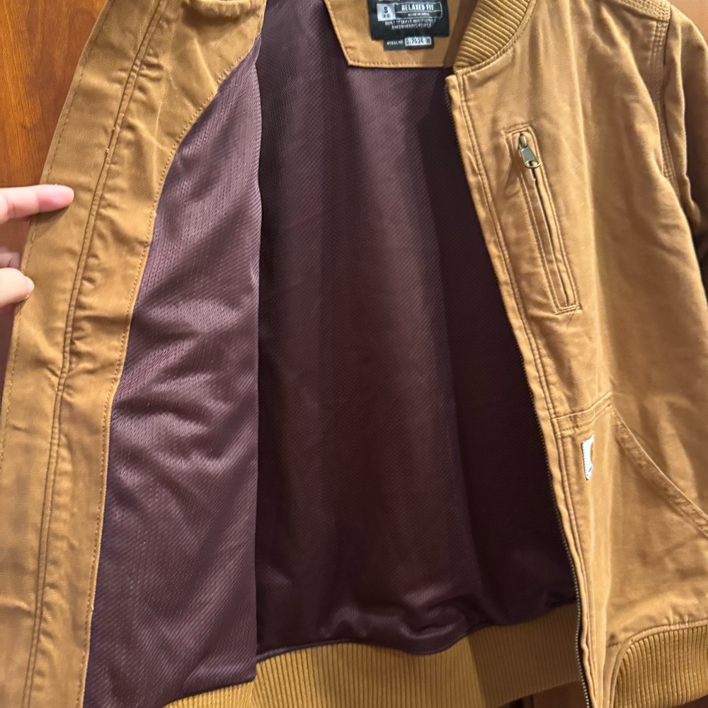 Carhartt Women's Bomber Jacket Rugged Flex Relaxed Fit Size S - Picture 6 of 16